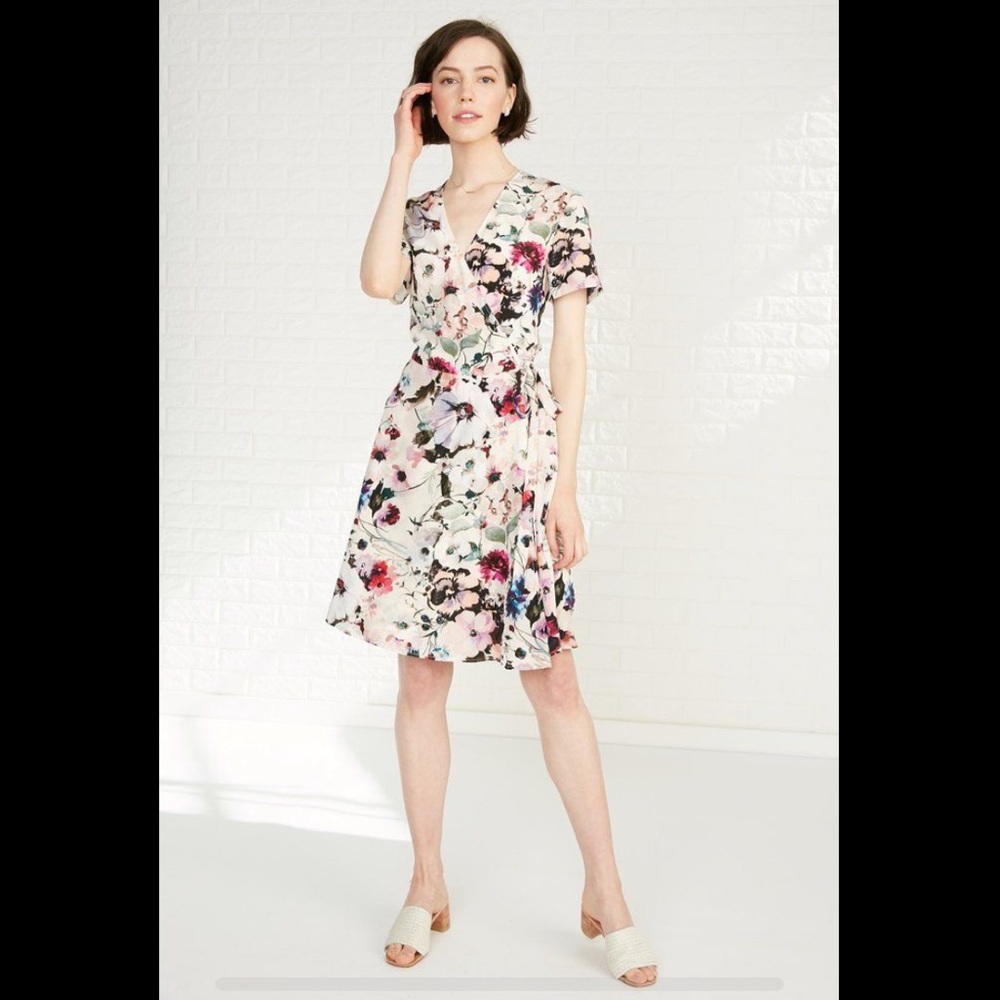Amour Vert Floral Wrap Dress
